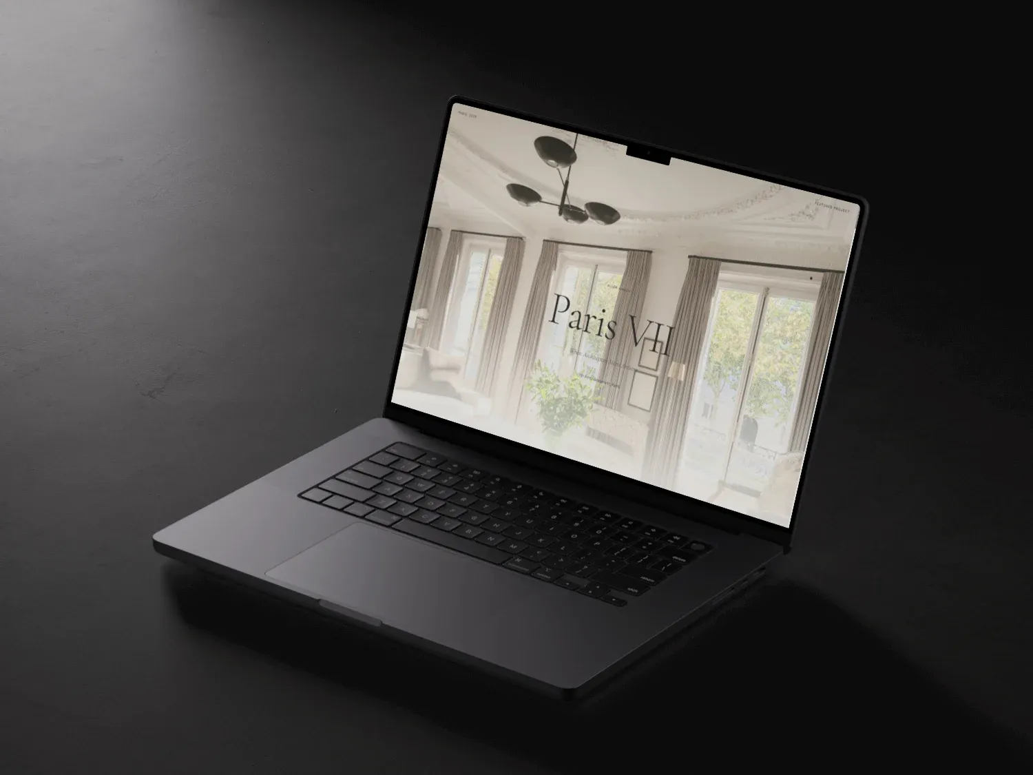 The Allen Kirsch portfolio on a laptop